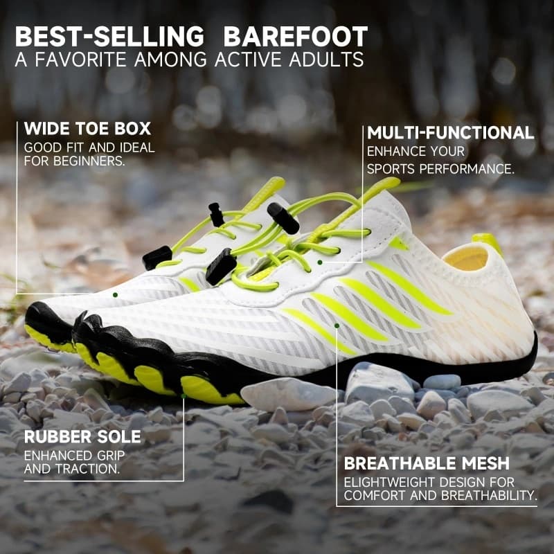 All-Terrain Breathable non-slip barefoot shoes White (Unisex)