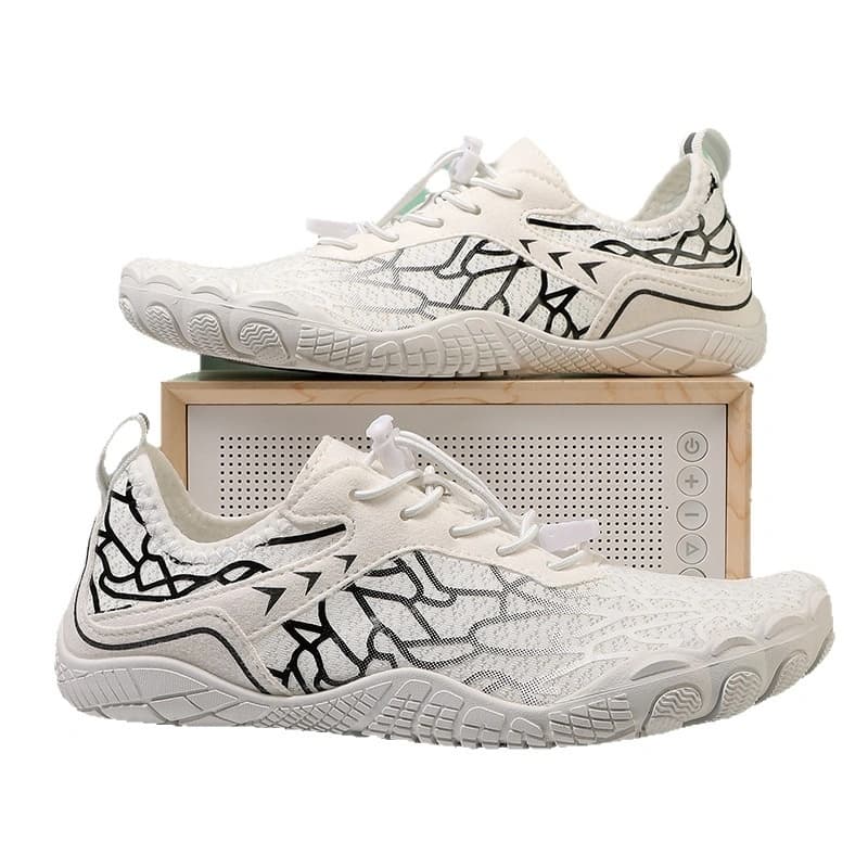 Breathable Light non-slip barefoot shoes White/Black (Unisex)