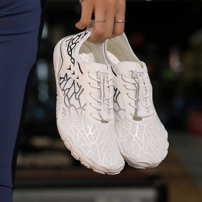 Breathable Light non-slip barefoot shoes White/Black (Unisex)
