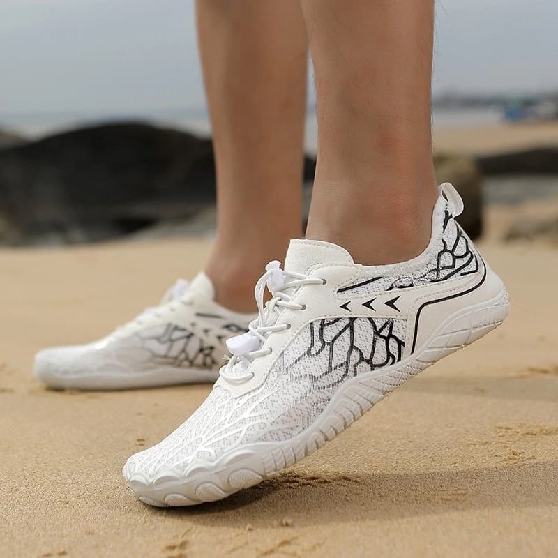 Breathable Light non-slip barefoot shoes White/Black (Unisex)