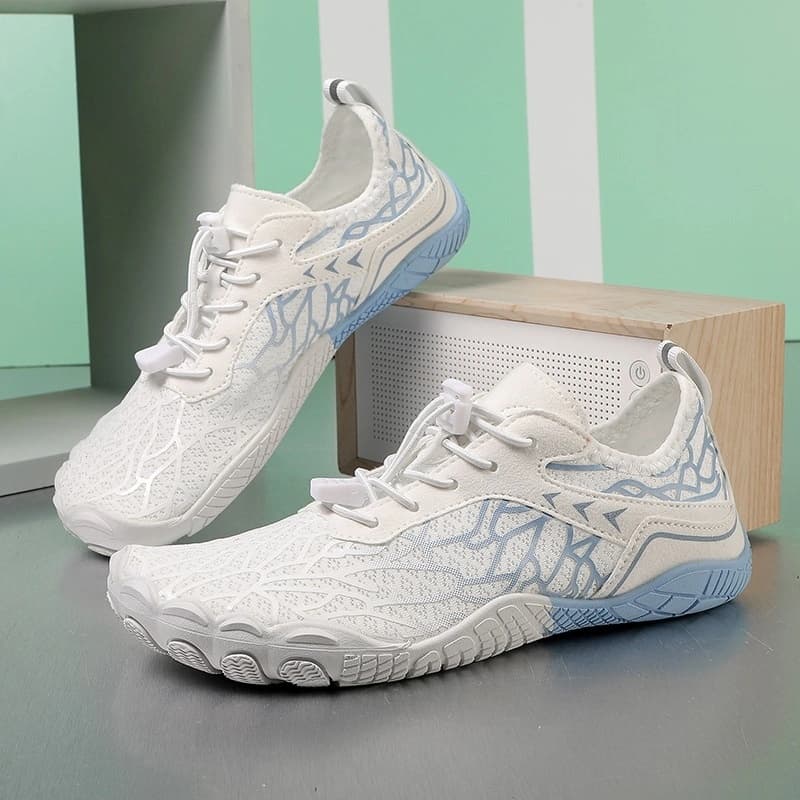 Breathable Light non-slip barefoot shoes White/Blue (Unisex)
