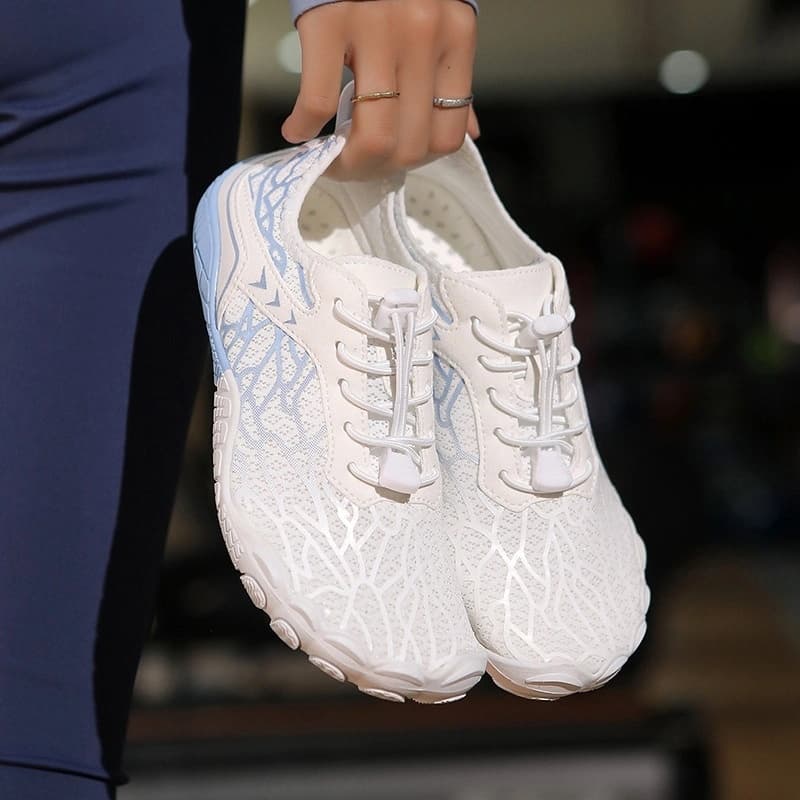Breathable Light non-slip barefoot shoes White/Blue (Unisex)