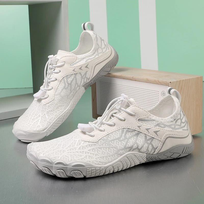 Breathable Light non-slip barefoot shoes White/Gray (Unisex)