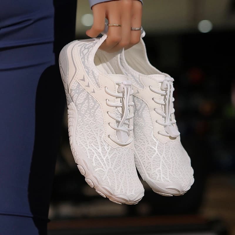 Breathable Light non-slip barefoot shoes White/Gray (Unisex)
