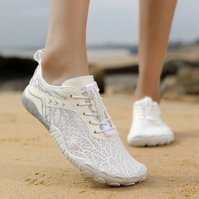 Breathable Light non-slip barefoot shoes White/Gray (Unisex)
