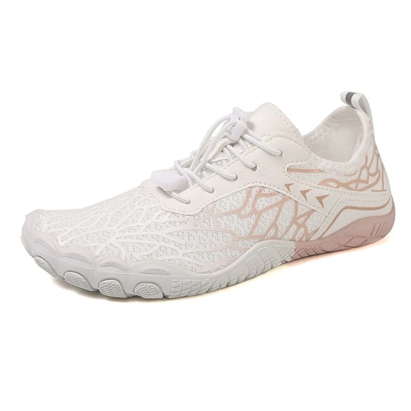 All-Terrain Light Non-Slip Barefoot Shoes White/Pink (Unisex)