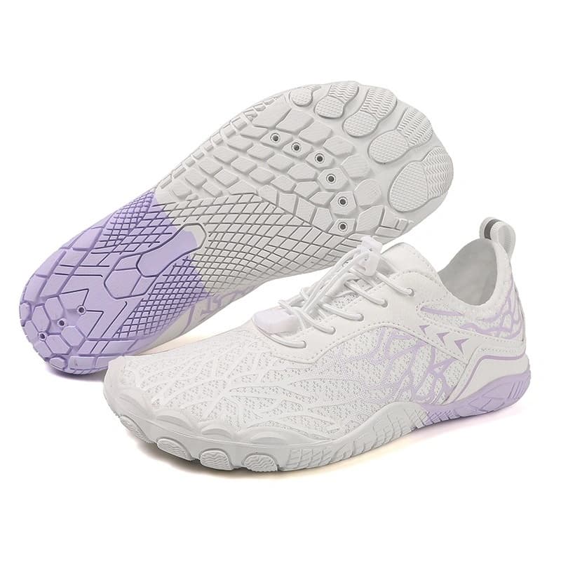 Breathable Light non-slip barefoot shoes White/Purple (Unisex)