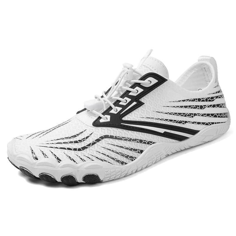 Breathable Light non-slip barefoot shoes White/Black (Unisex)