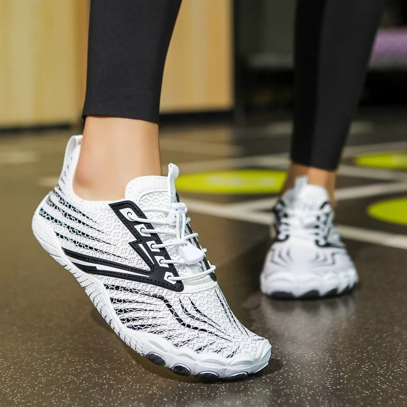 Breathable Light non-slip barefoot shoes White/Black (Unisex)