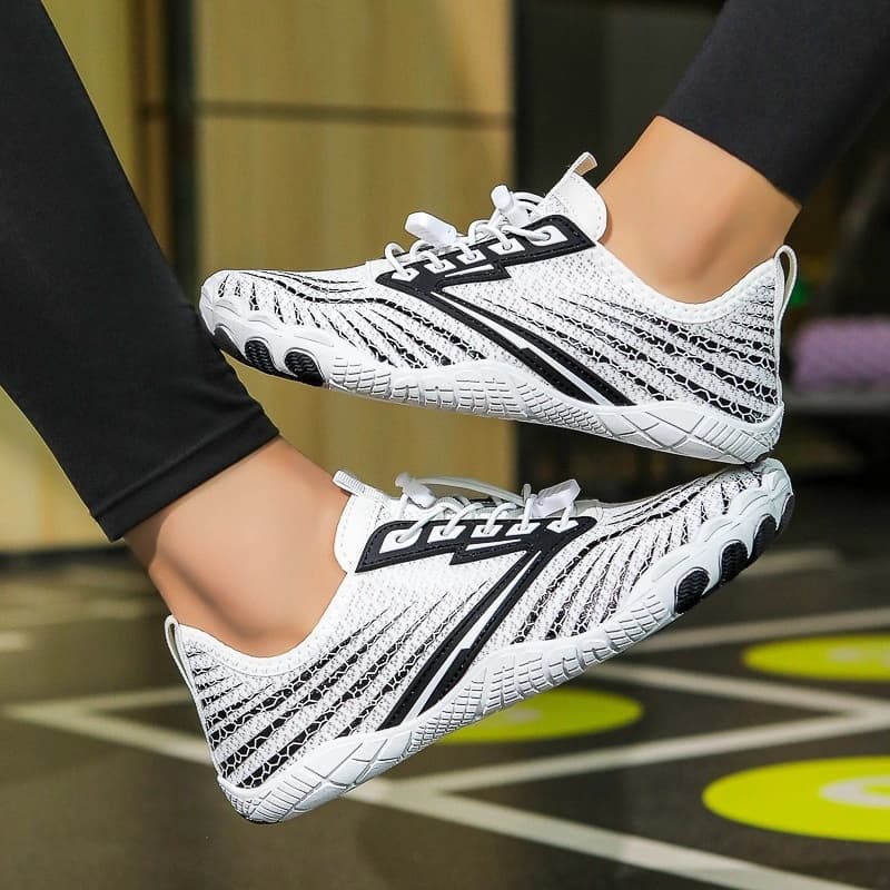 Breathable Light non-slip barefoot shoes White/Black (Unisex)