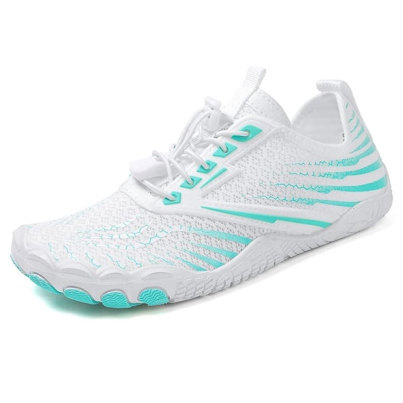 All-Terrain Light Non-Slip Barefoot Shoes White/Green (Unisex)