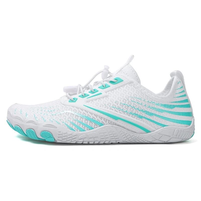All-Terrain Light Non-Slip Barefoot Shoes White/Green (Unisex)