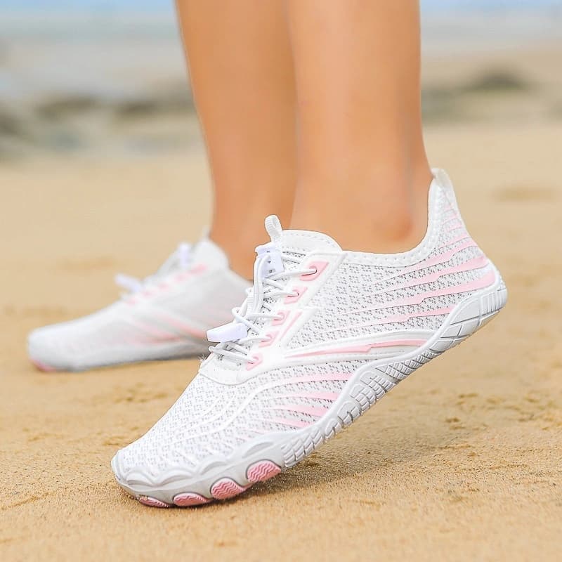 Breathable Light non-slip barefoot shoes White/Pink (Unisex)