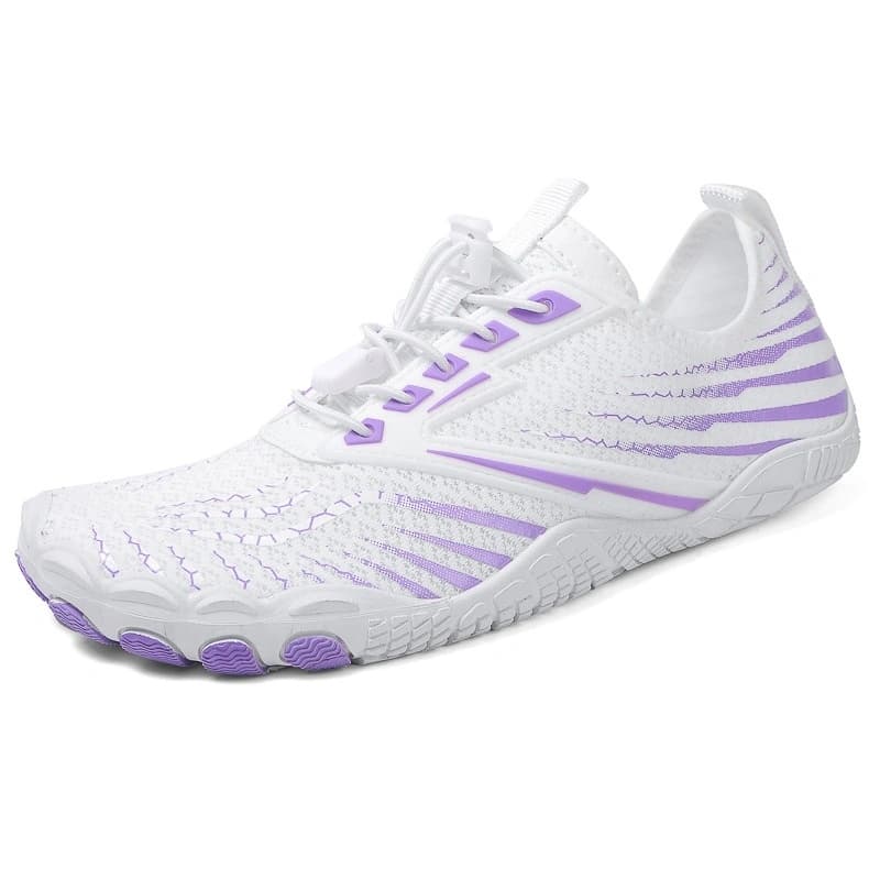Breathable Light non-slip barefoot shoes White/Purple (Unisex)