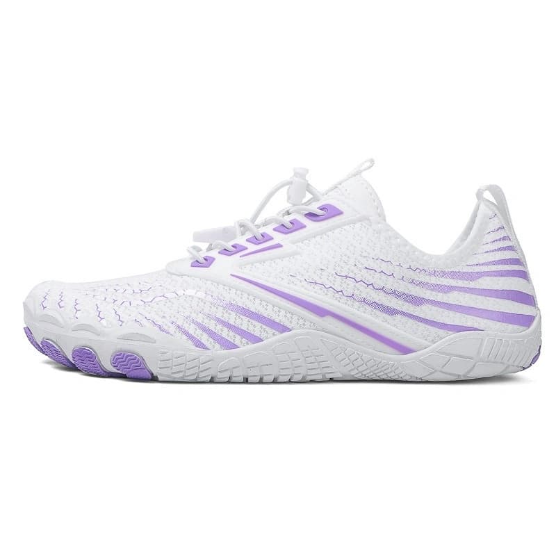 Breathable Light non-slip barefoot shoes White/Purple (Unisex)