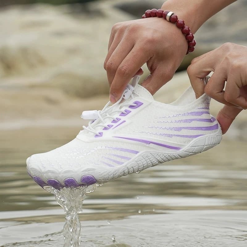 Breathable Light non-slip barefoot shoes White/Purple (Unisex)