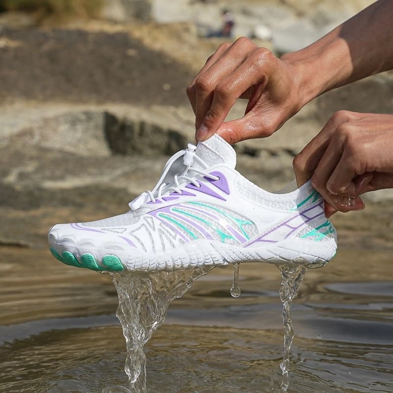 Breathable Light non-slip barefoot shoes Purple/Green (Unisex)