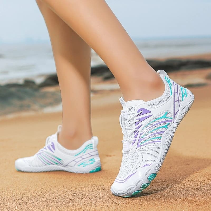 Breathable Light non-slip barefoot shoes Purple/Green (Unisex)