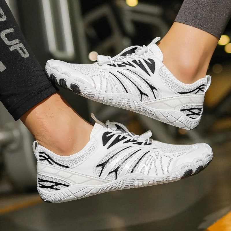 All-Terrain Light Non-Slip Barefoot Shoes White/Black (Unisex)