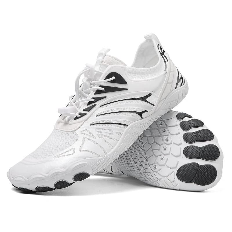 All-Terrain Light Non-Slip Barefoot Shoes White/Black (Unisex)