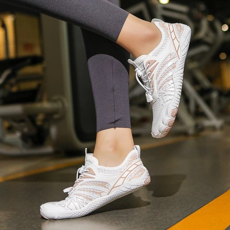 All-Terrain Light Non-Slip Barefoot Shoes White/Pink (Unisex)