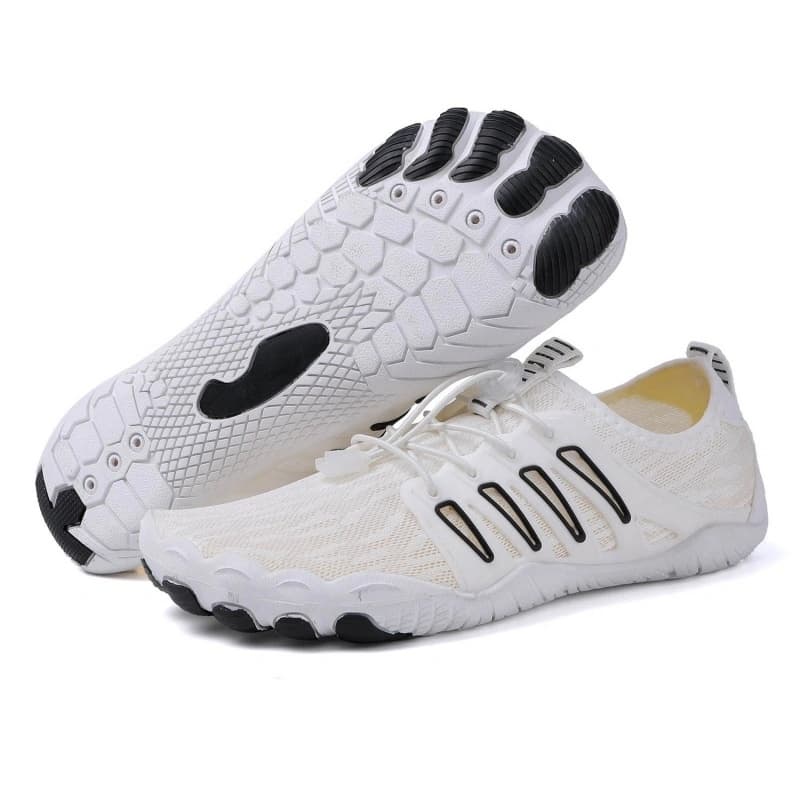 Breathable Light non-slip barefoot shoes White/Black (Unisex)
