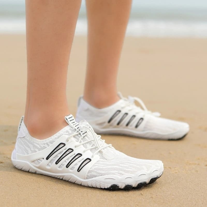Breathable Light non-slip barefoot shoes White/Black (Unisex)