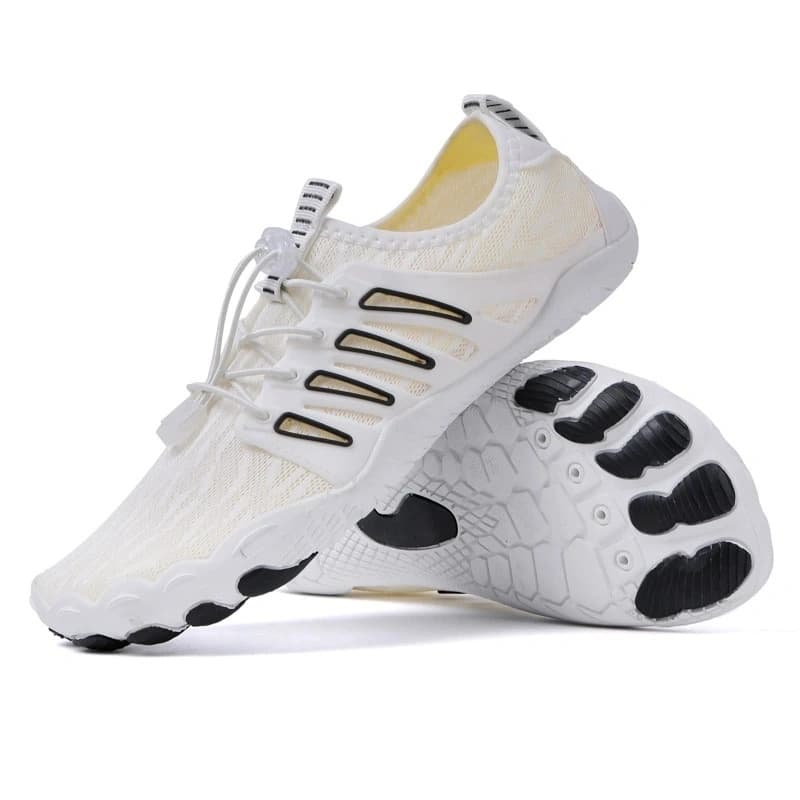 Breathable Light non-slip barefoot shoes White/Black (Unisex)