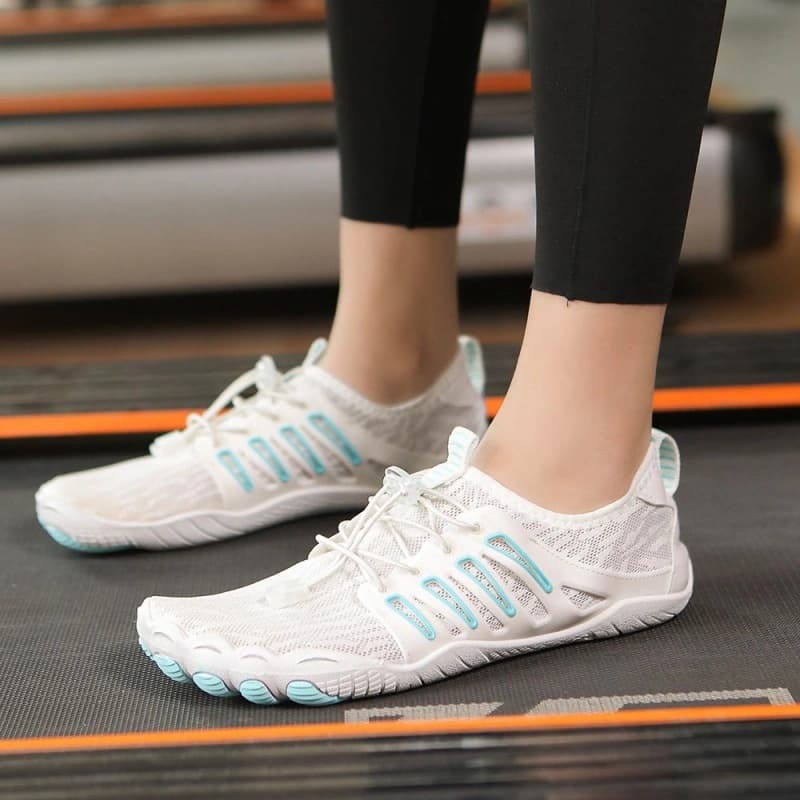 Breathable Light non-slip barefoot shoes White/Blue (Unisex)