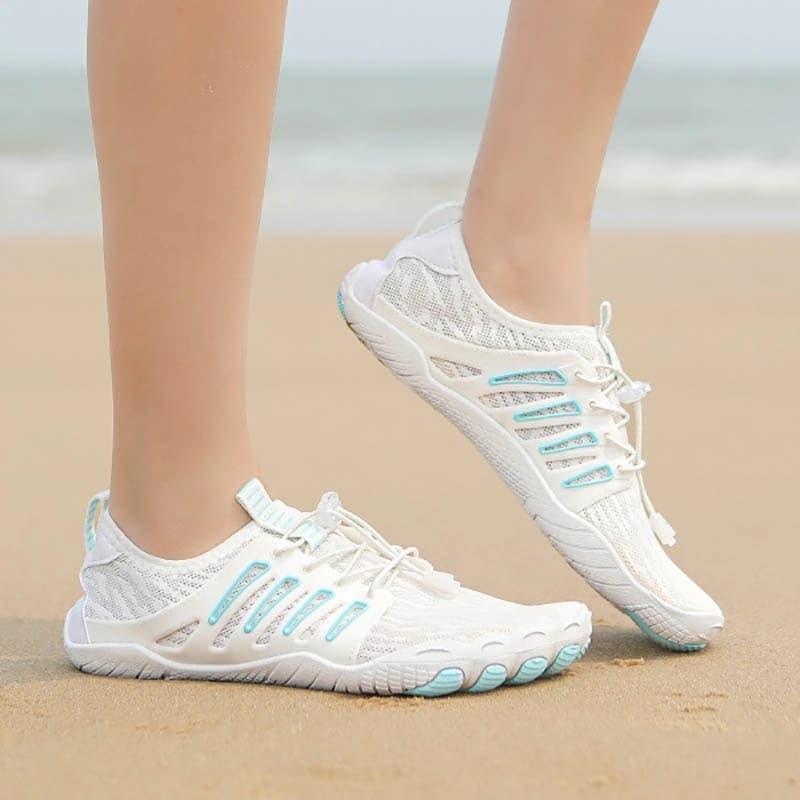 Breathable Light non-slip barefoot shoes White/Blue (Unisex)