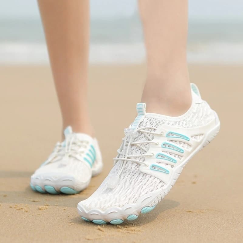 Breathable Light non-slip barefoot shoes White/Blue (Unisex)