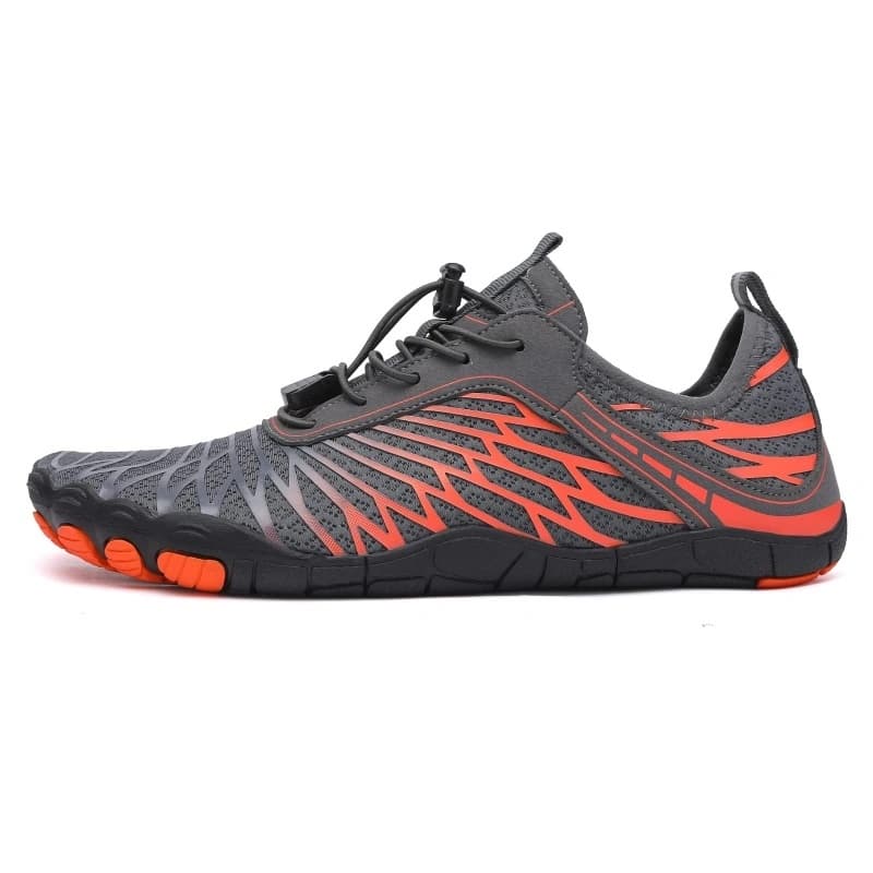 Breathable Light non-slip barefoot shoes Grey/Orange (Unisex)