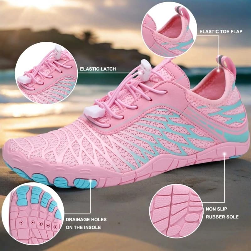 All-Terrain Breathable non-slip barefoot shoes Pink (Unisex)