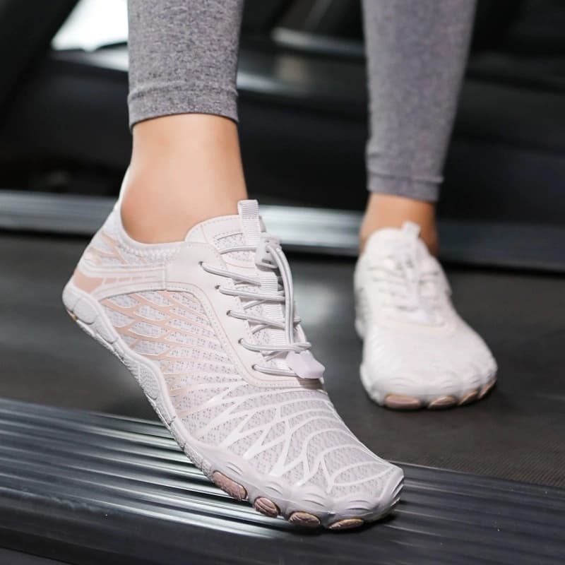 All-Terrain Light Non-Slip Barefoot Shoes White/Pink (Unisex)