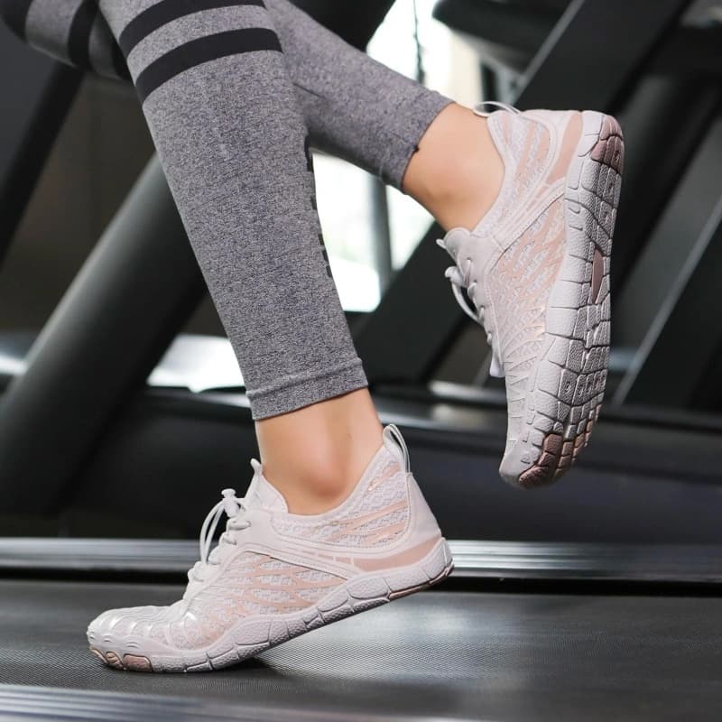 All-Terrain Light Non-Slip Barefoot Shoes White/Pink (Unisex)