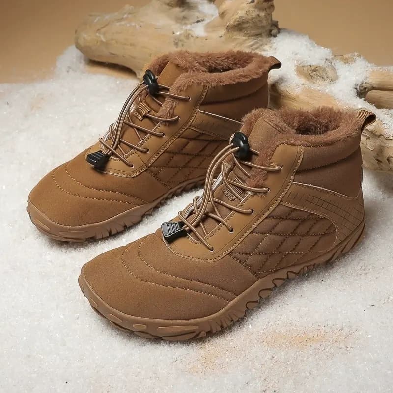 Breathable Light non-slip Winter Barefoot Shoes Brown (Unisex)