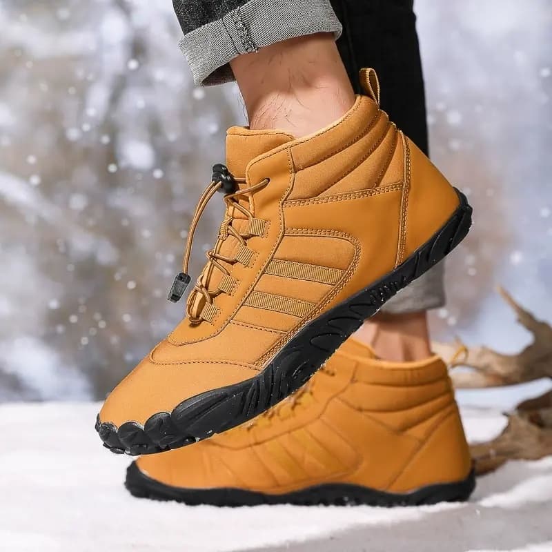 Breathable Light non-slip Winter Barefoot Shoes Brown (Unisex)