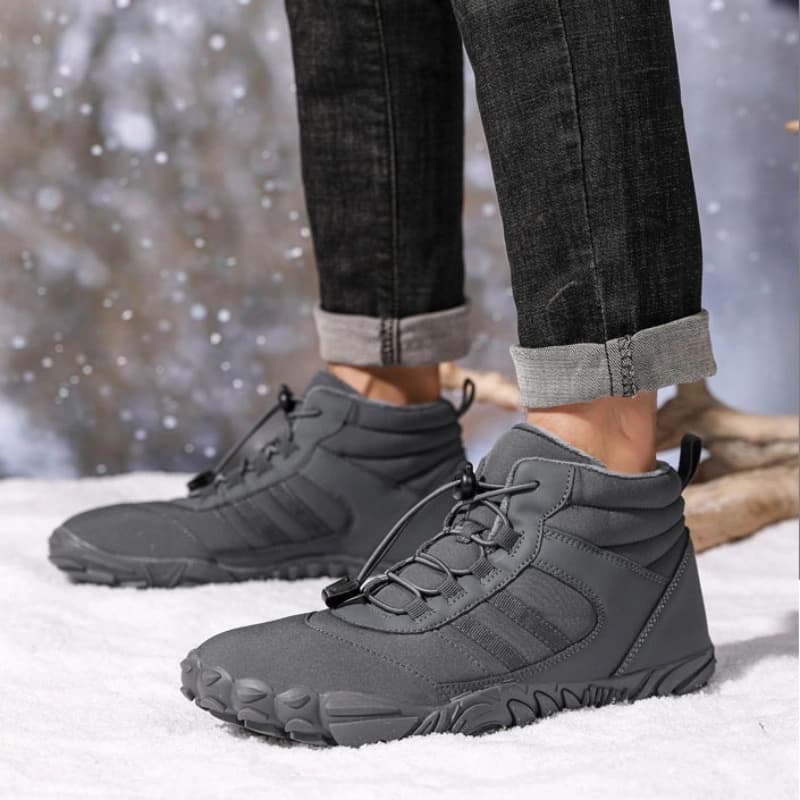 Breathable Light non-slip Winter Barefoot Shoes Gray (Unisex)