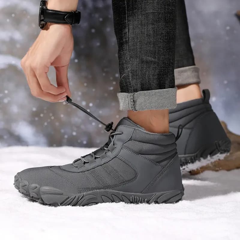 Breathable Light non-slip Winter Barefoot Shoes Gray (Unisex)