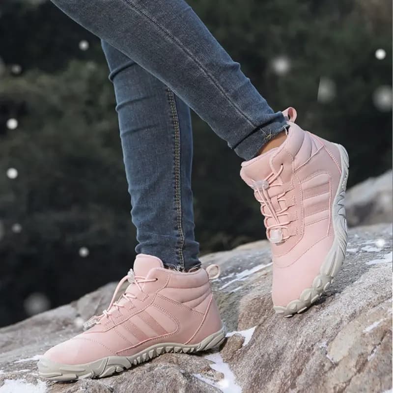 Breathable Light non-slip Pink Winter Barefoot Shoes for Women