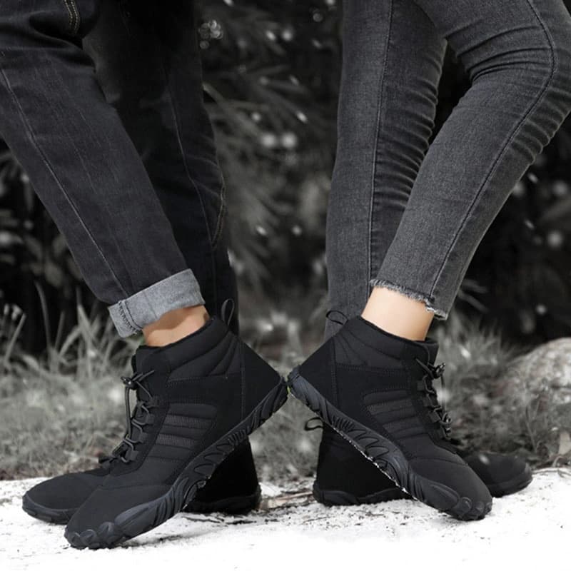 Breathable Light non-slip Winter Barefoot Shoes Black (Unisex)