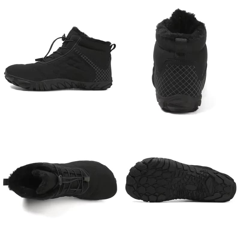 Breathable Light non-slip Winter Barefoot Shoes Black (Unisex)