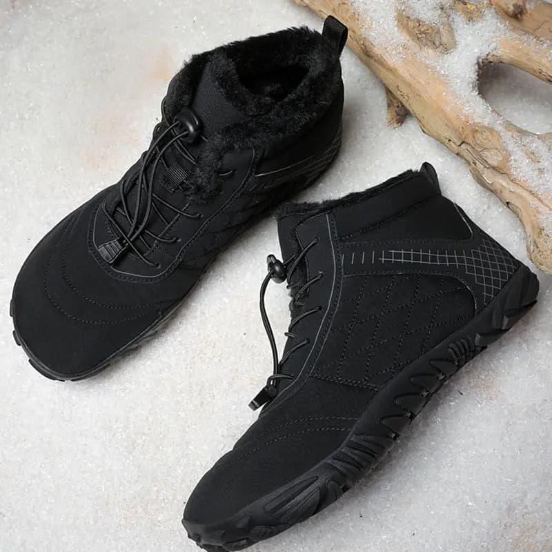 Breathable Light non-slip Winter Barefoot Shoes Black (Unisex)