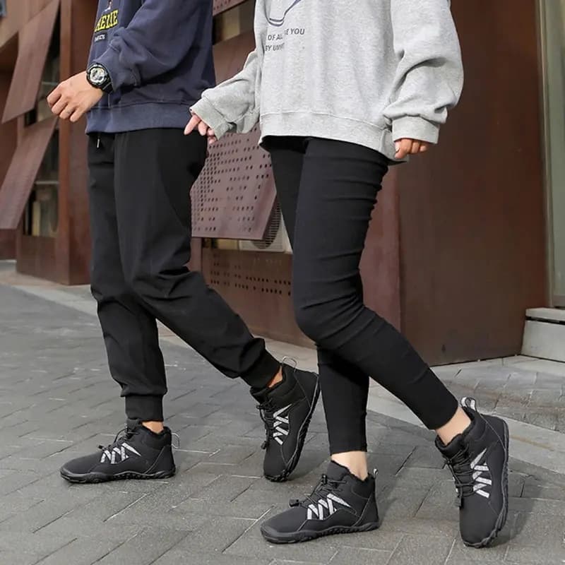 Breathable Light non-slip Winter Barefoot Shoes Black (Unisex)