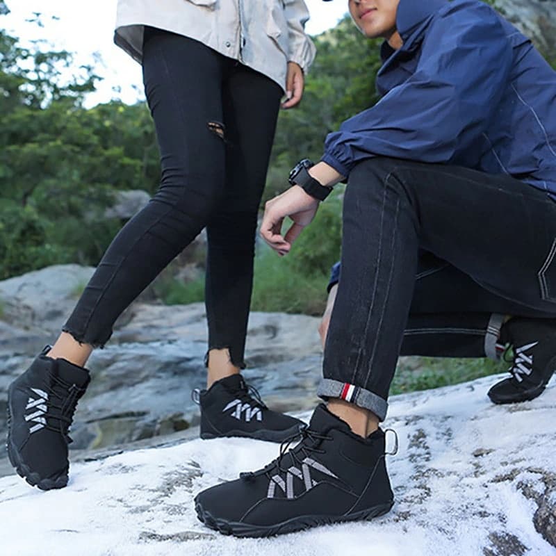 Breathable Light non-slip Winter Barefoot Shoes Black (Unisex)
