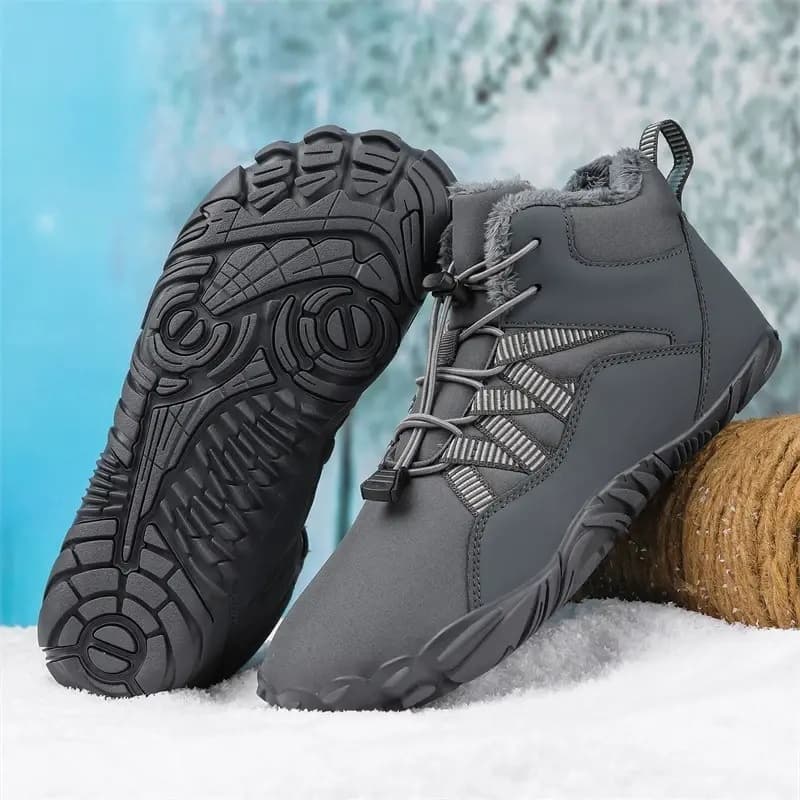 Breathable Light non-slip Winter Barefoot Shoes Gray (Unisex)