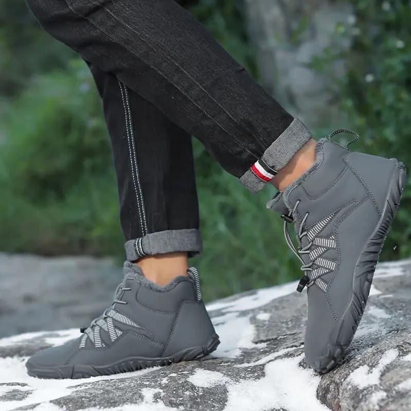 Breathable Light non-slip Winter Barefoot Shoes Gray (Unisex)