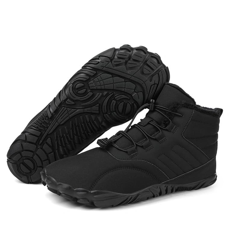 All-Terrain Light Non-Slip Winter Barefoot Shoes Black (Unisex)
