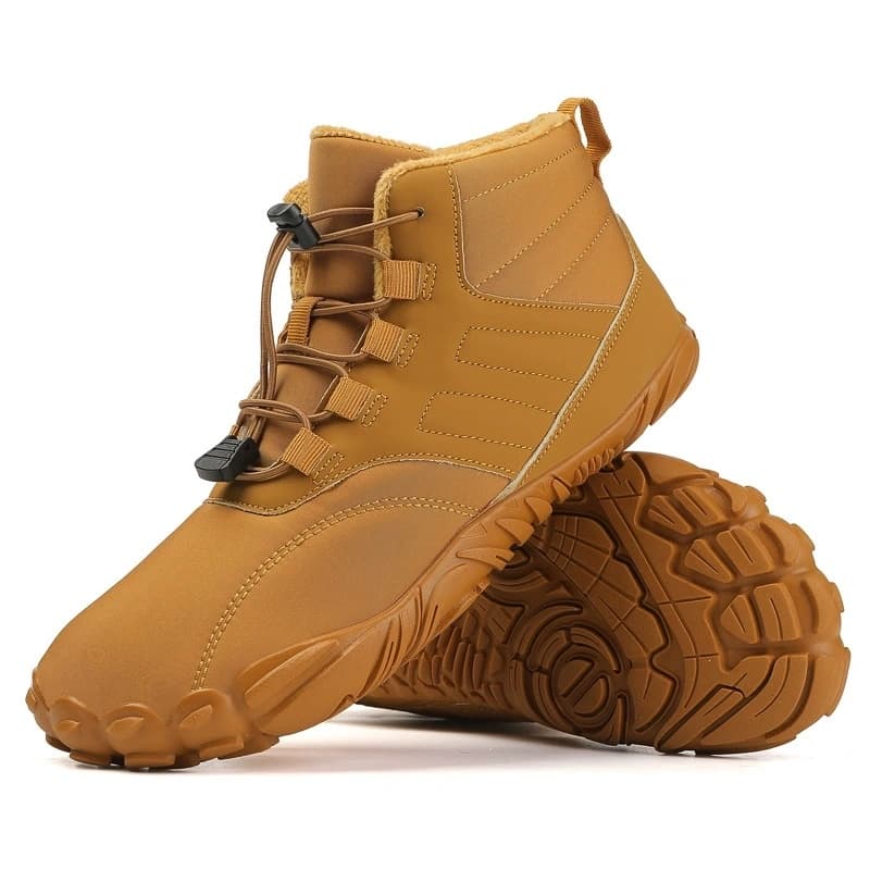 All-Terrain Light Non-Slip Winter Barefoot Shoes Brown (Unisex)