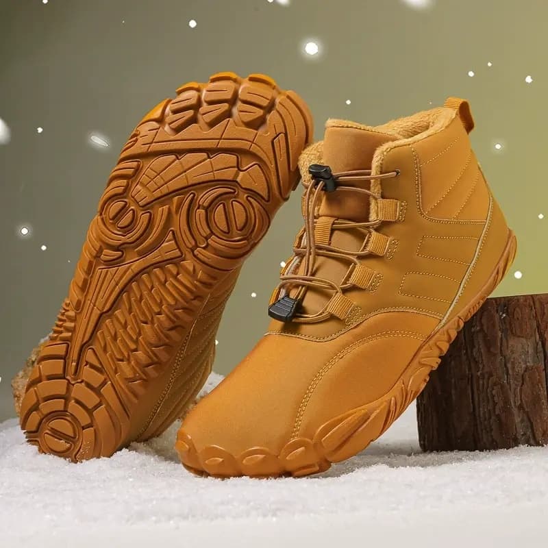 All-Terrain Light Non-Slip Winter Barefoot Shoes Brown (Unisex)